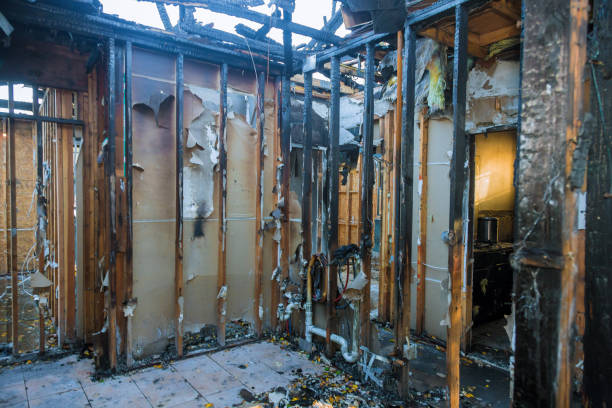 Professional Fire Board Up technician working in Carrollton, KY
